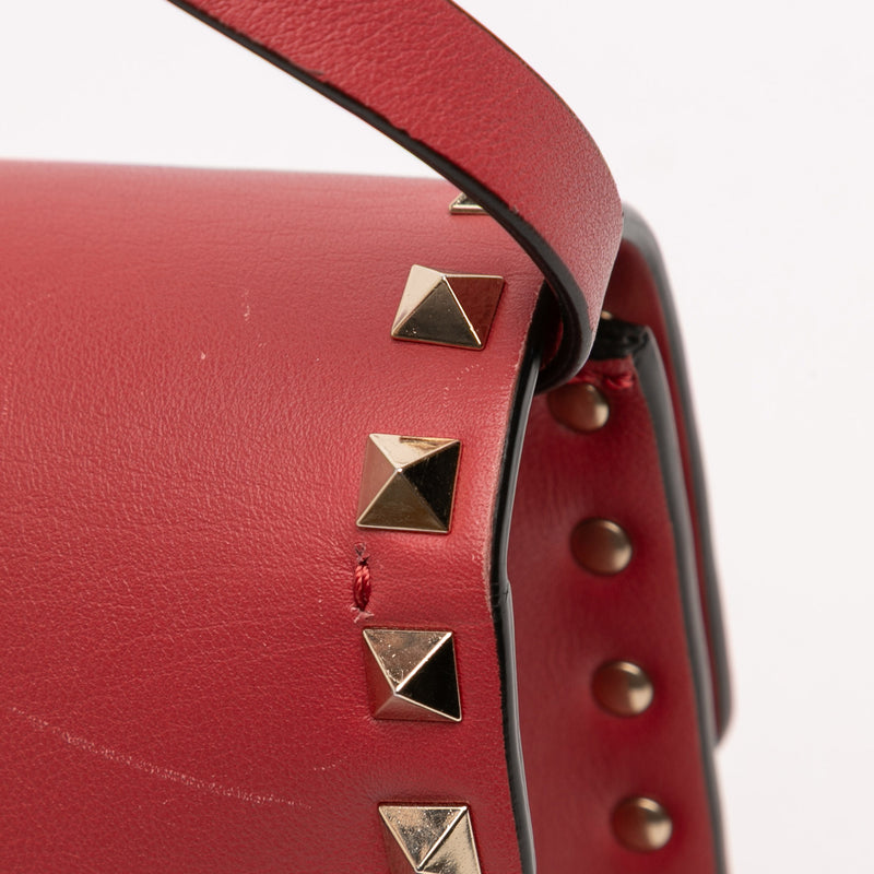 Small Leather Rockstud Flap Crossbody - Image 9
