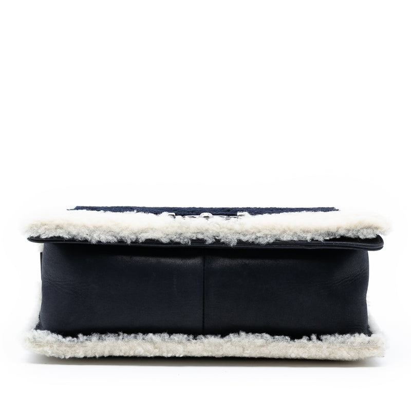 Medium Bicolor Shearling Boy Flap - Image 3