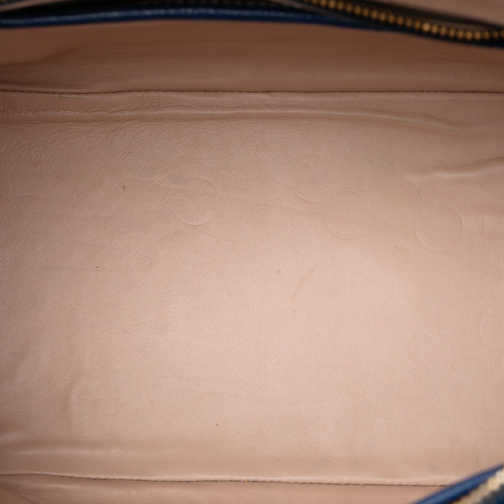 Bicolor Saffiano Lux Promenade Dome Handbag - Image 4