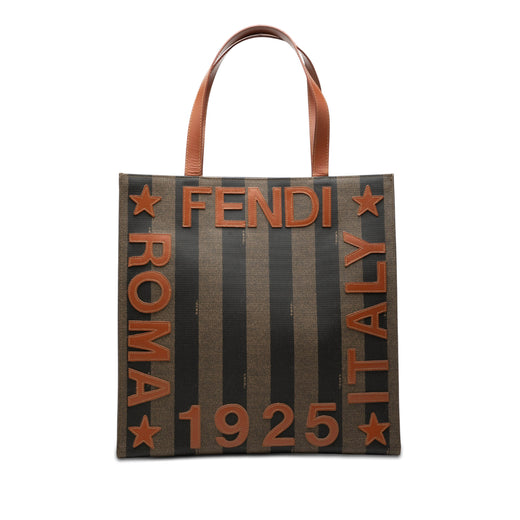 Pequin Coated Canvas Logo Tote - Image 1