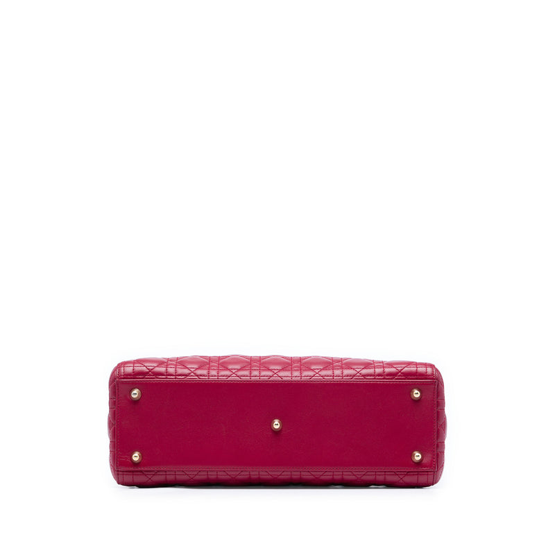 Large Lambskin Cannage Lady Dior - Image 3