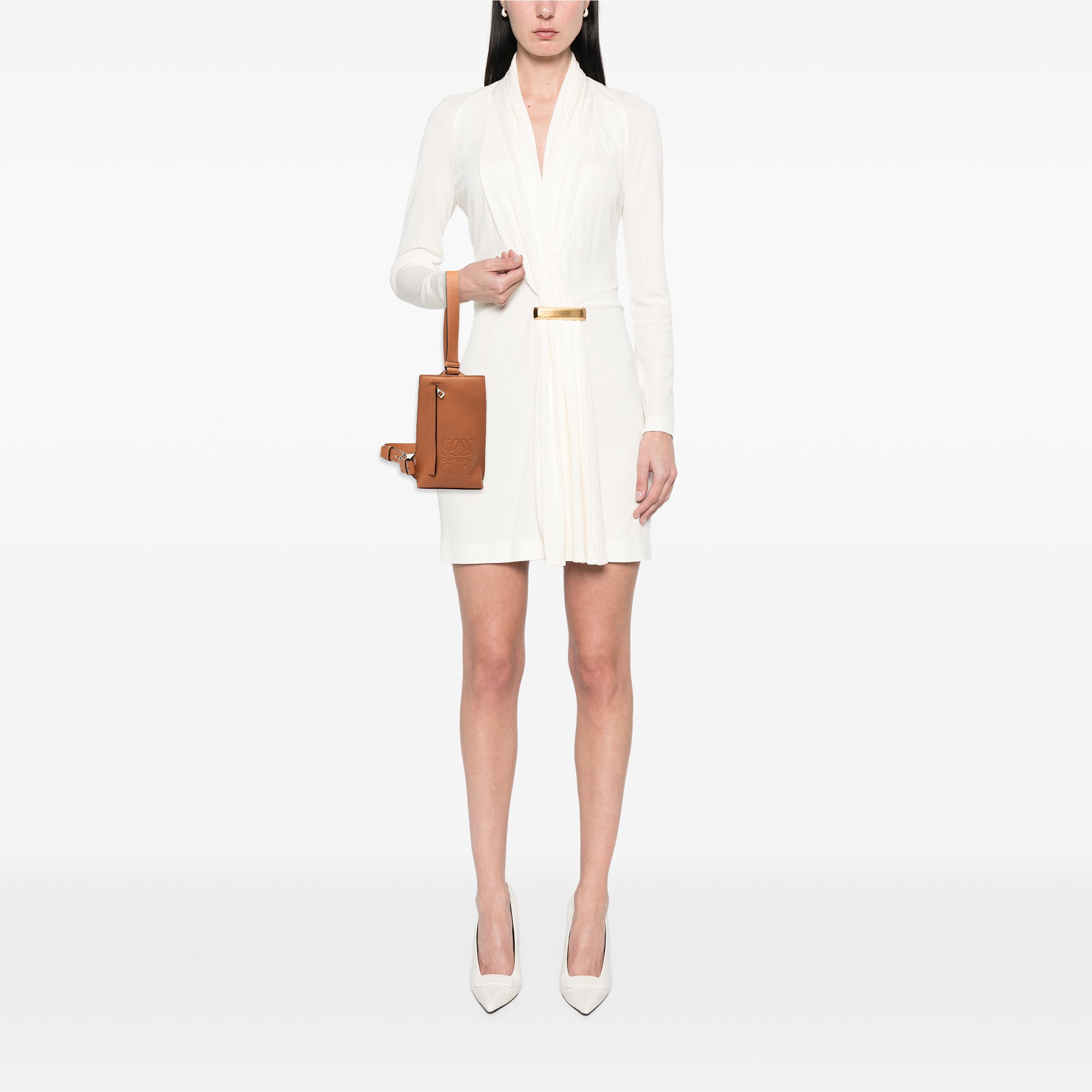 Soft Grained Calfskin Vertical T Pocket Crossbody - Image 7