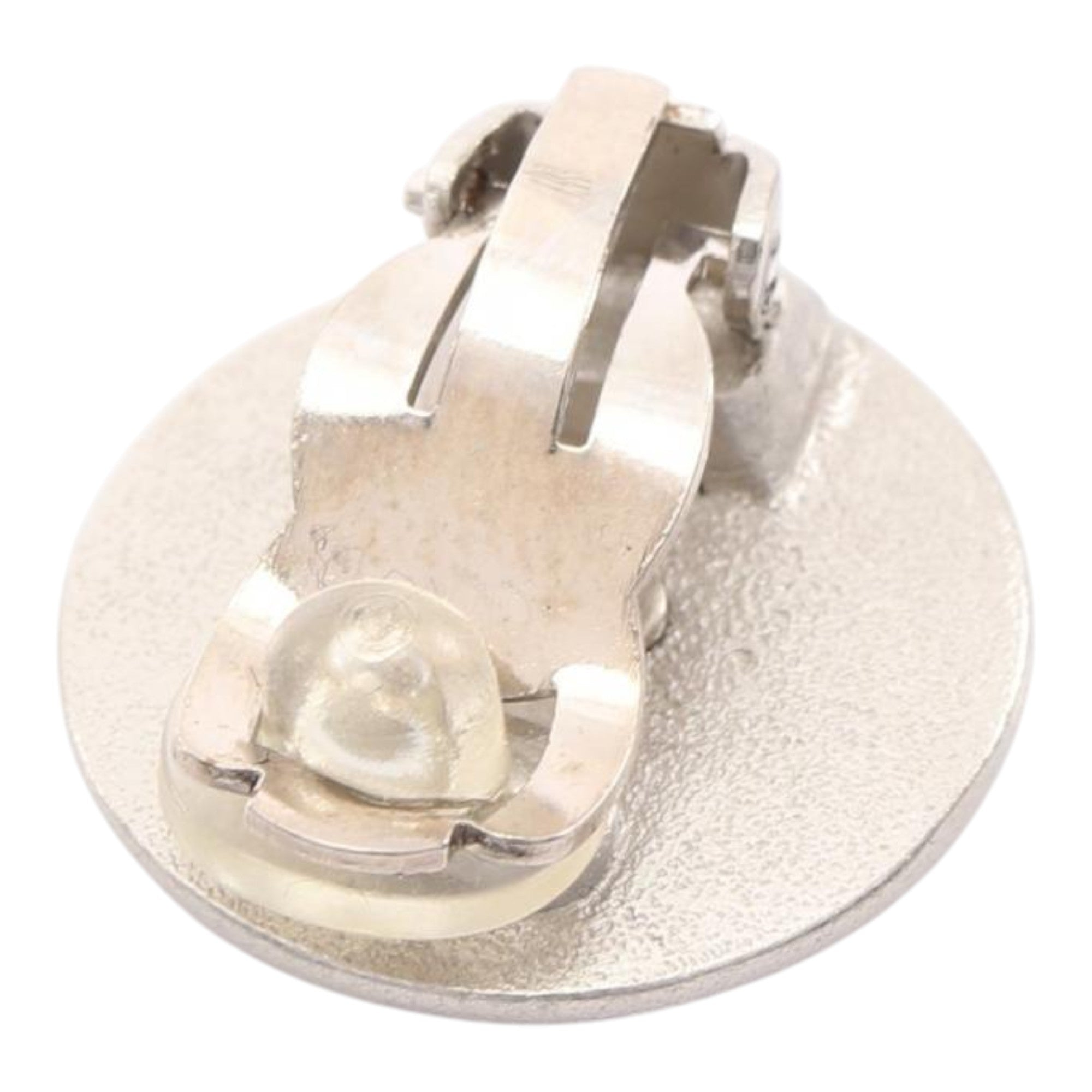 Stainless Steel Logo Button Clip On Earrings - Image 4