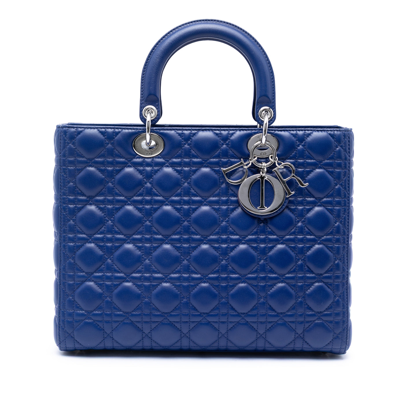 Large Lambskin Cannage Lady Dior - Image 1