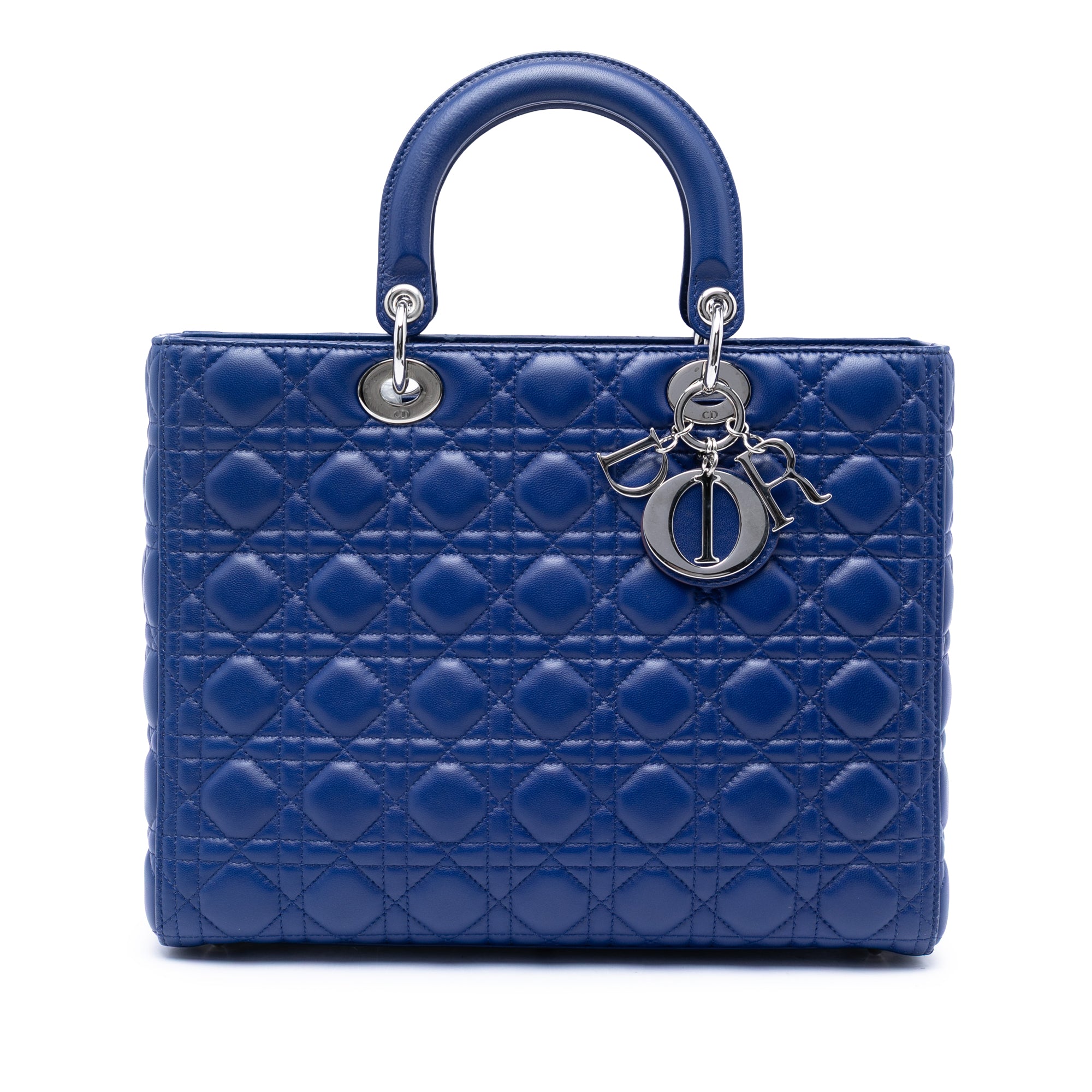 Large Lambskin Cannage Lady Dior - Image 1