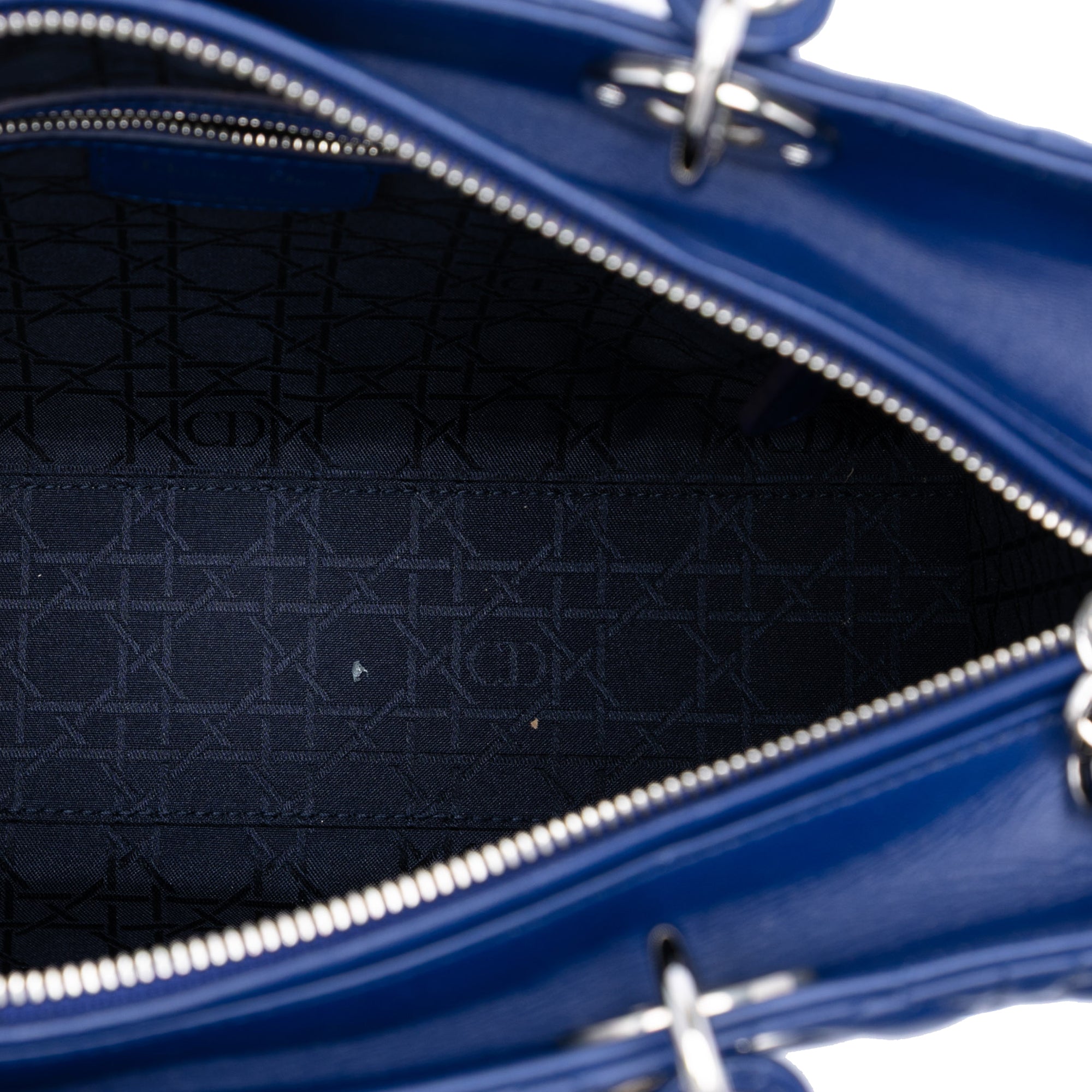 Large Lambskin Cannage Lady Dior - Image 4