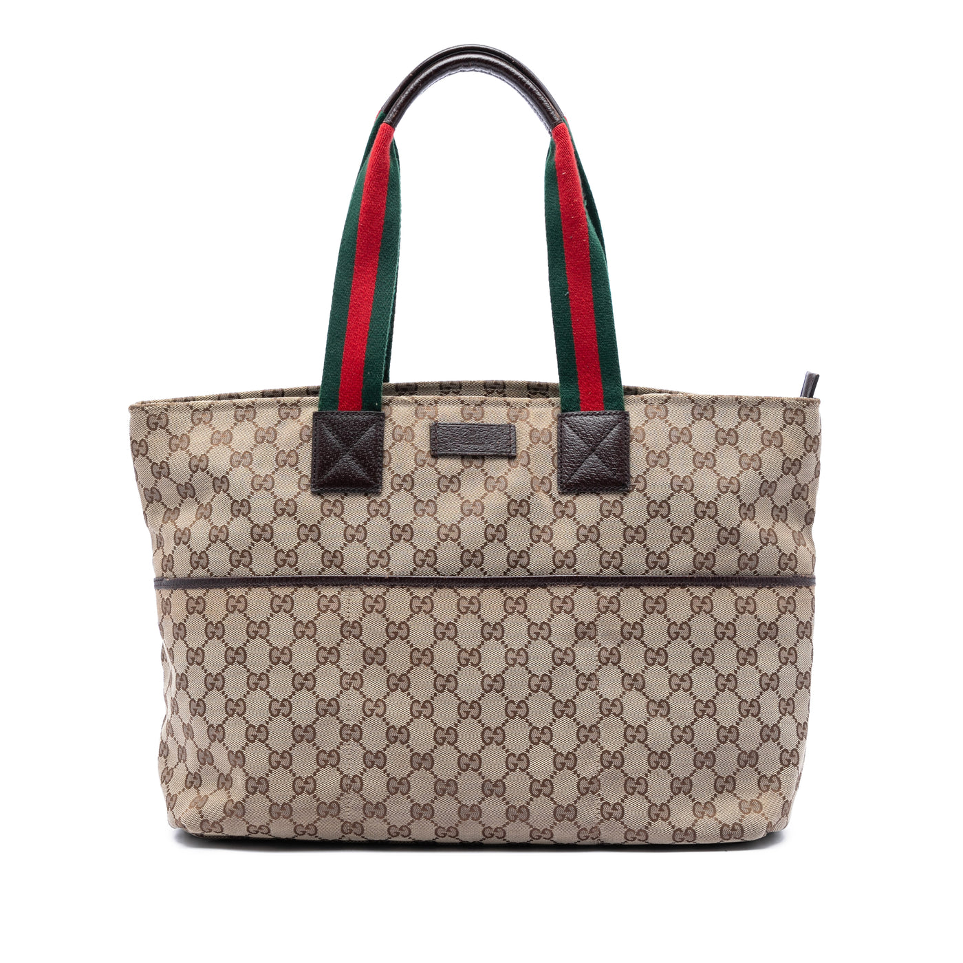 GG Canvas Web Tote - Image 1