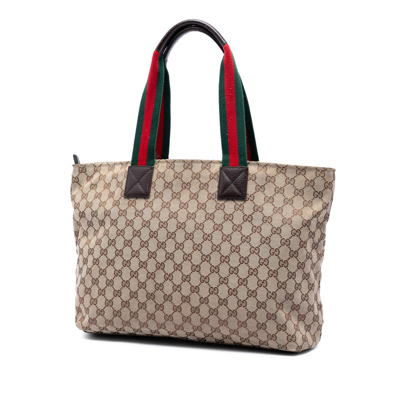 GG Canvas Web Tote - Image 2