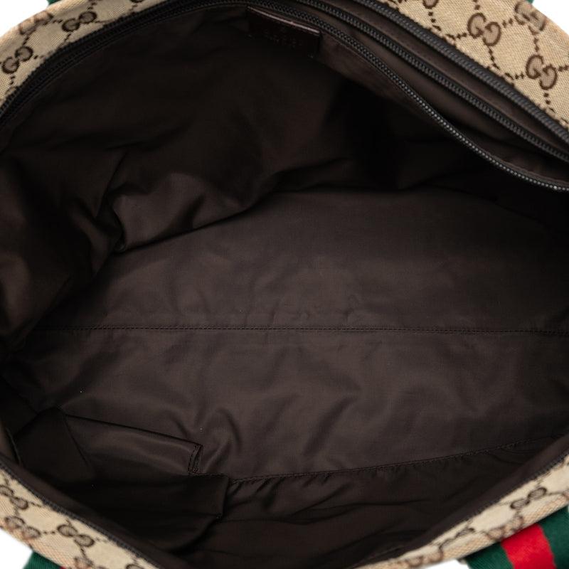 GG Canvas Web Tote - Image 4