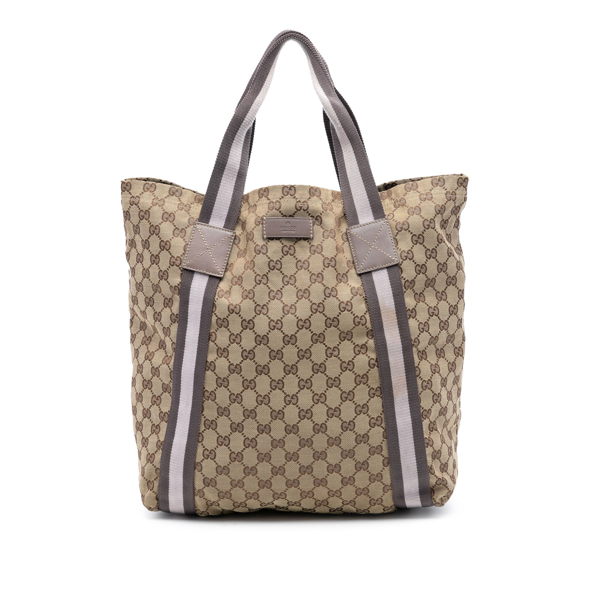 GG Canvas Web Tote - Image 1