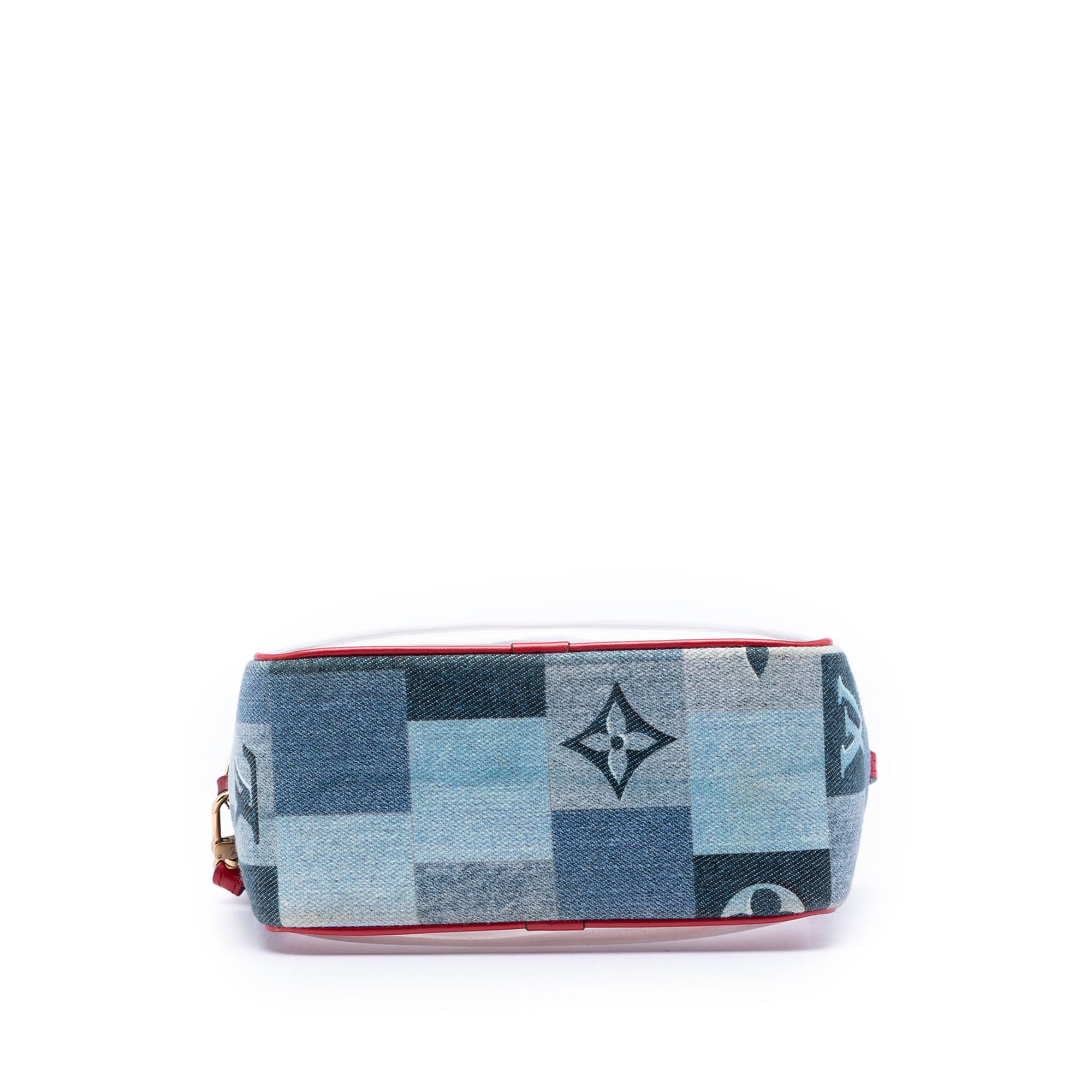 Monogram Denim Patchwork Beach Pouch - Image 3