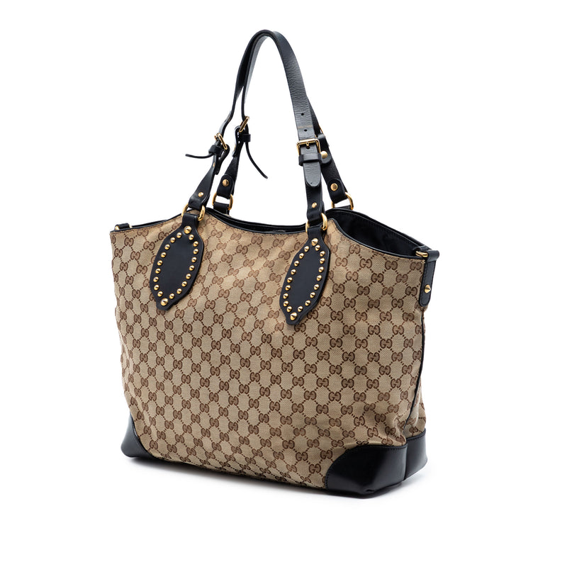 GG Canvas Patti Studed Hobo - Image 2