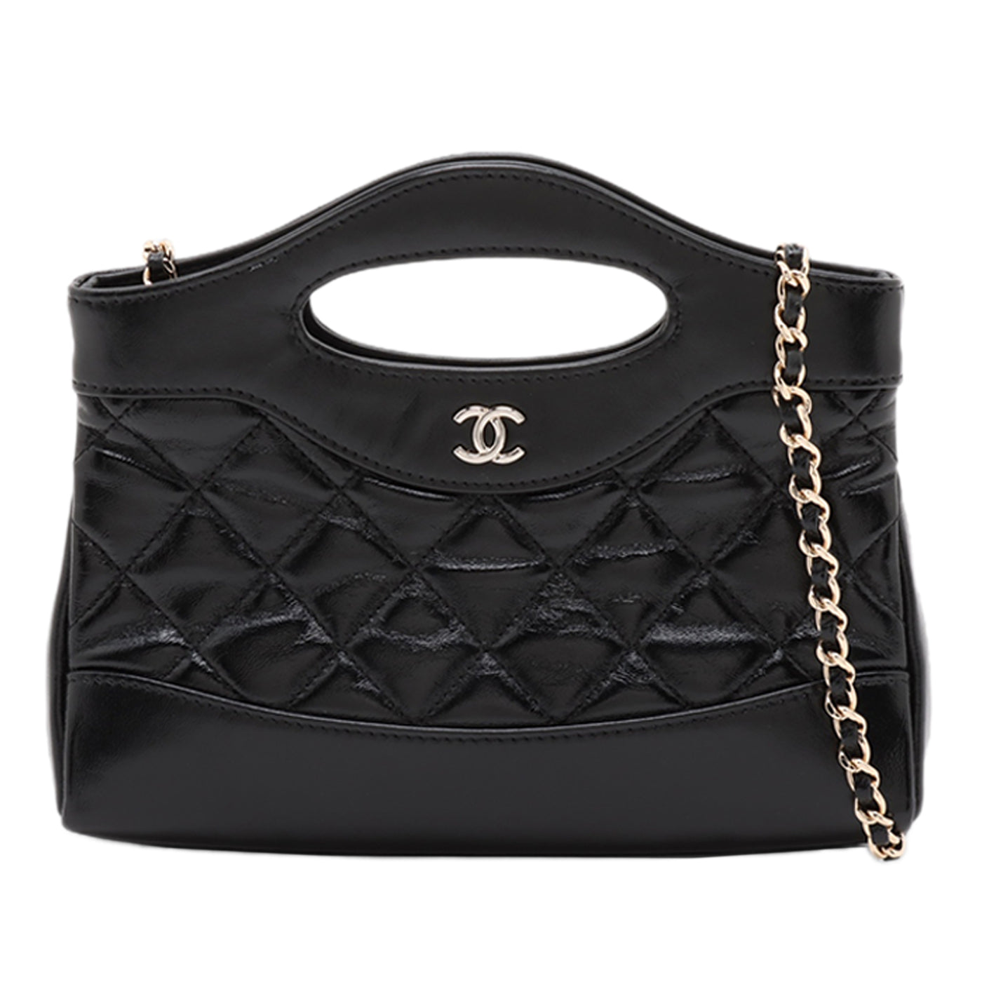 Nano Quilted Glazed Calfskin 31 Shopping Bag - Image 1