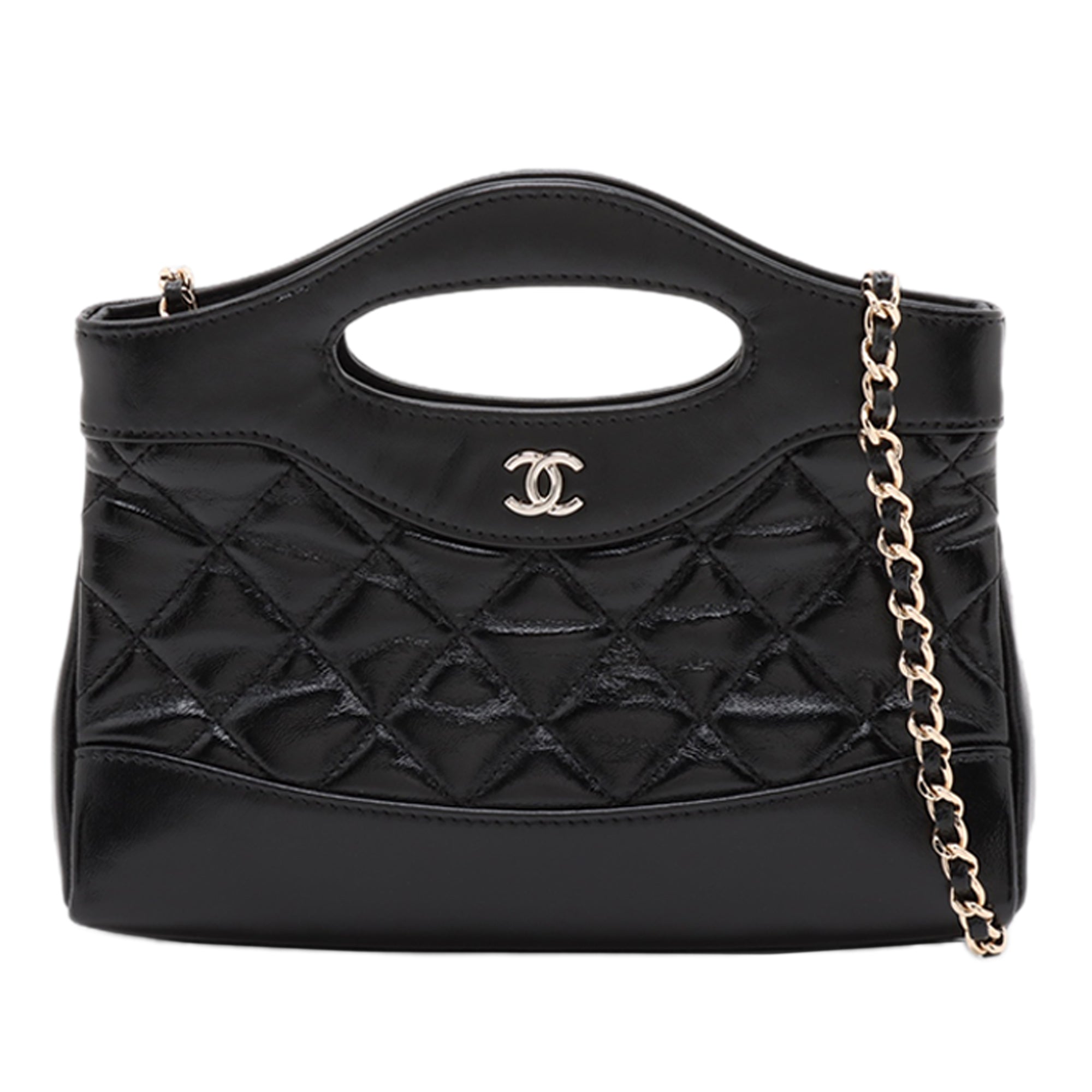 Nano Quilted Glazed Calfskin 31 Shopping Bag - Image 1