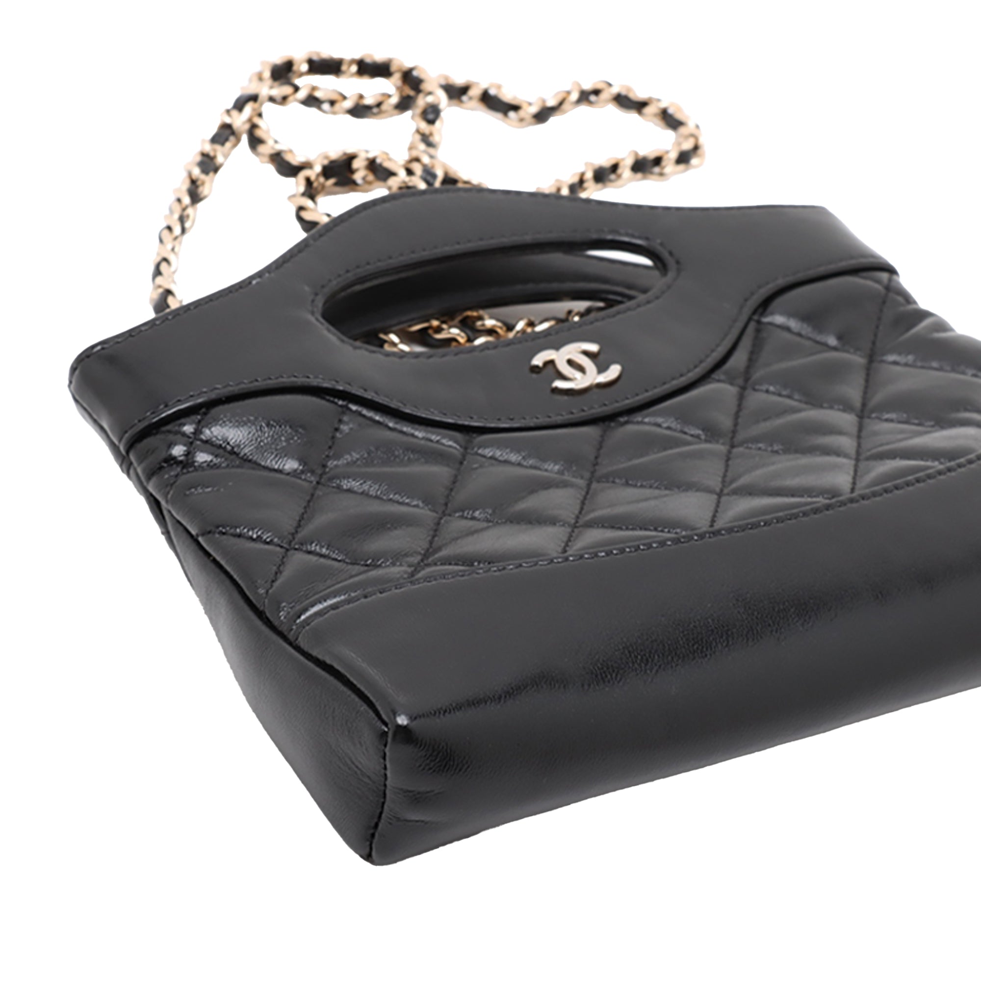 Nano Quilted Glazed Calfskin 31 Shopping Bag - Image 3