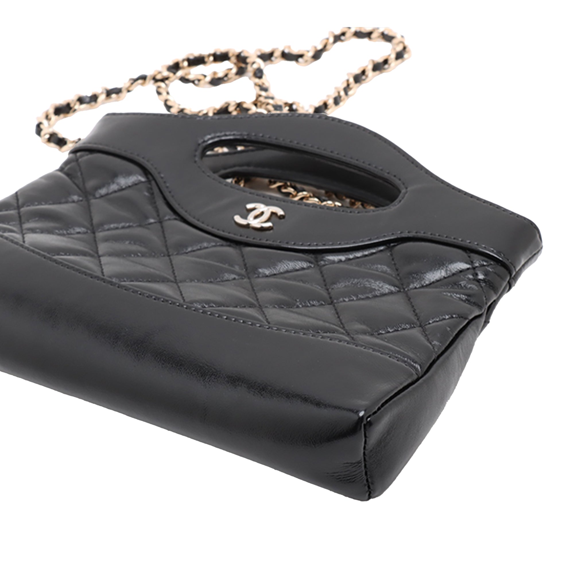 Nano Quilted Glazed Calfskin 31 Shopping Bag - Image 4