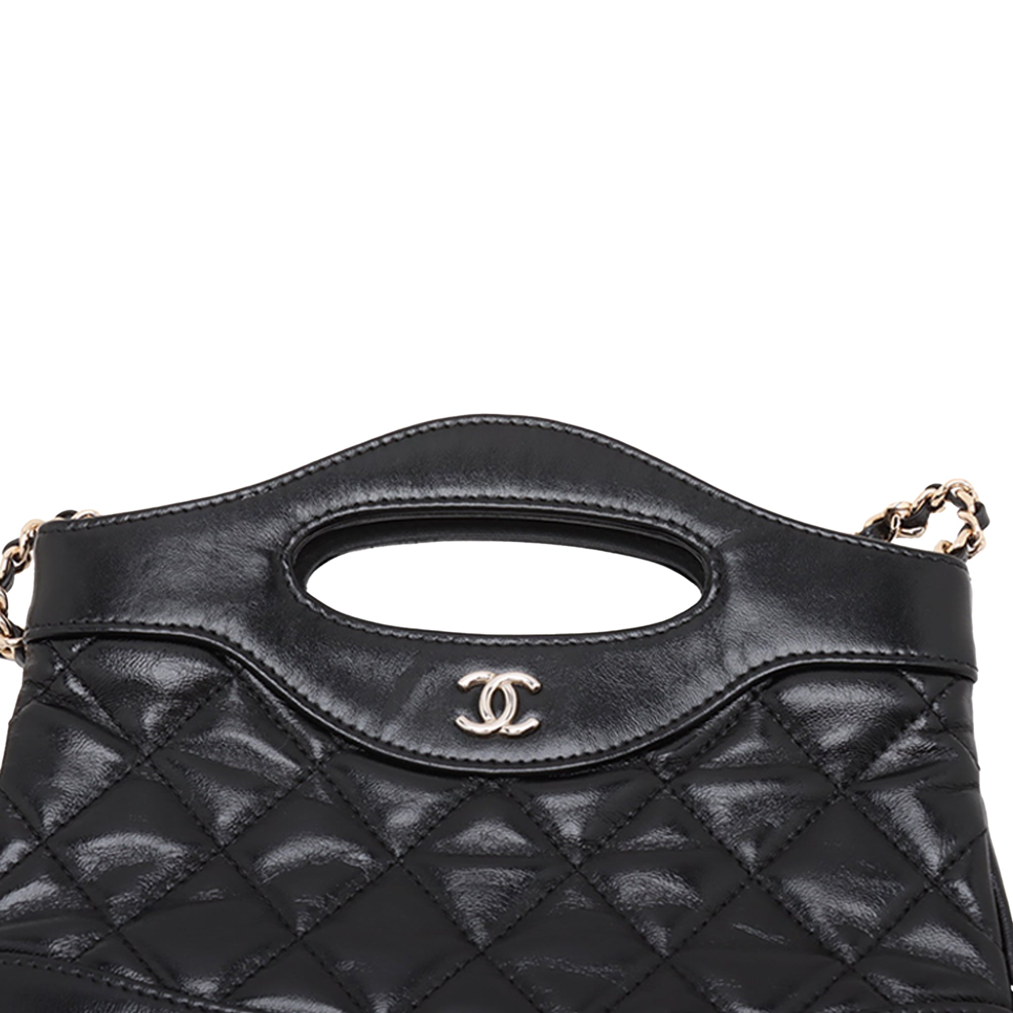 Nano Quilted Glazed Calfskin 31 Shopping Bag - Image 9