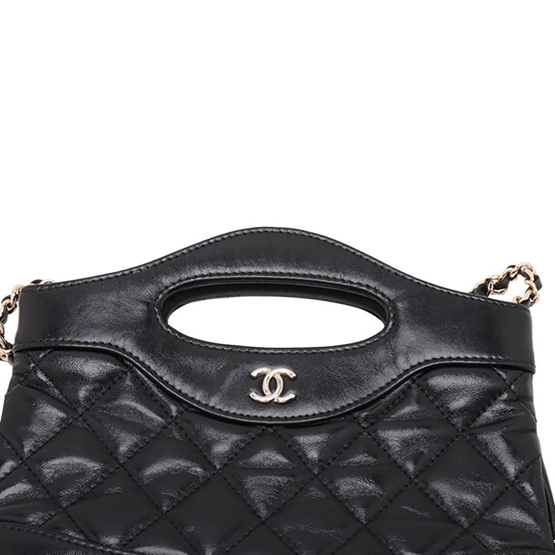 Nano Quilted Glazed Calfskin 31 Shopping Bag - Image 9