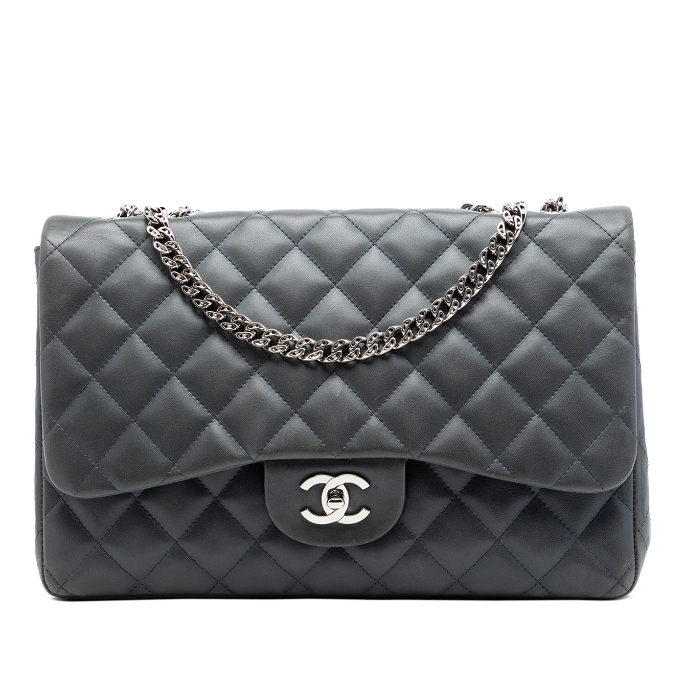Jumbo Classic Lambskin Bijoux Chain Single Flap - Image 1
