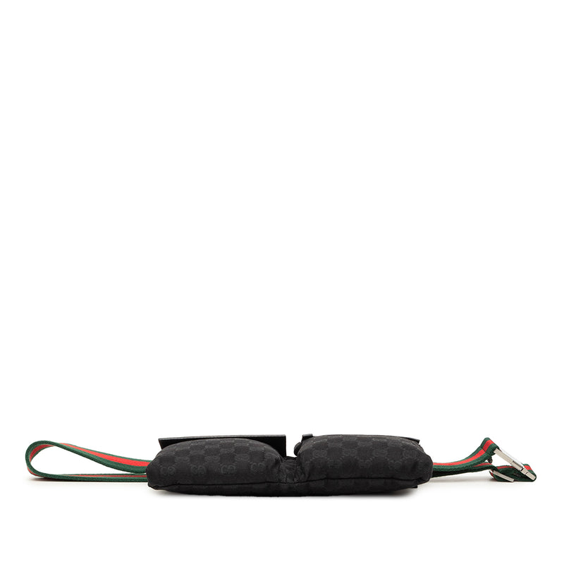 GG Canvas Web Double Pocket Belt Bag - Image 3