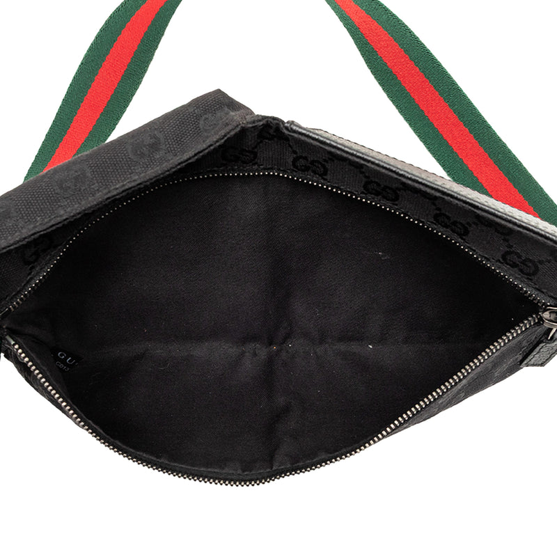 GG Canvas Web Double Pocket Belt Bag - Image 4