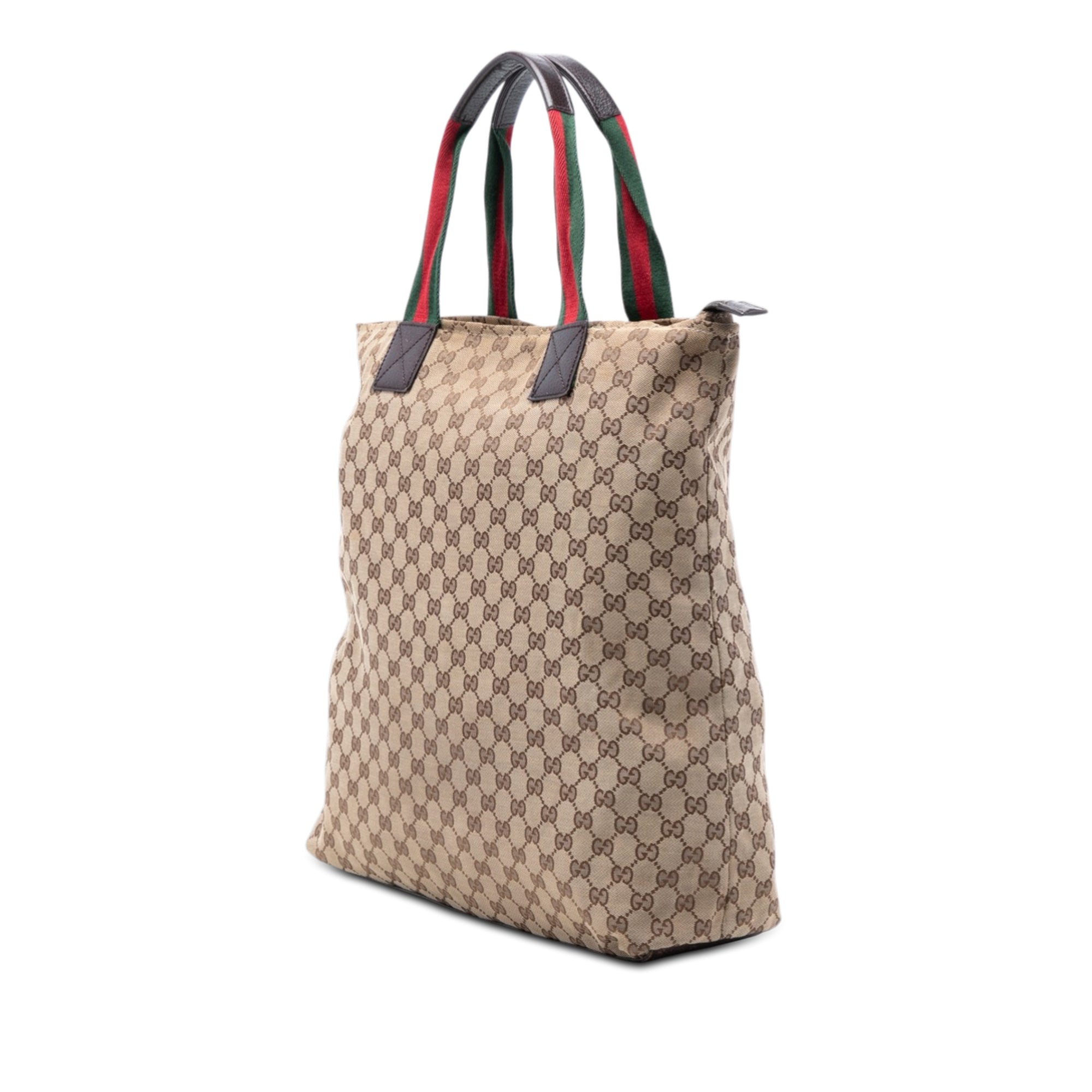 GG Canvas Web Vertical Tote - Image 2