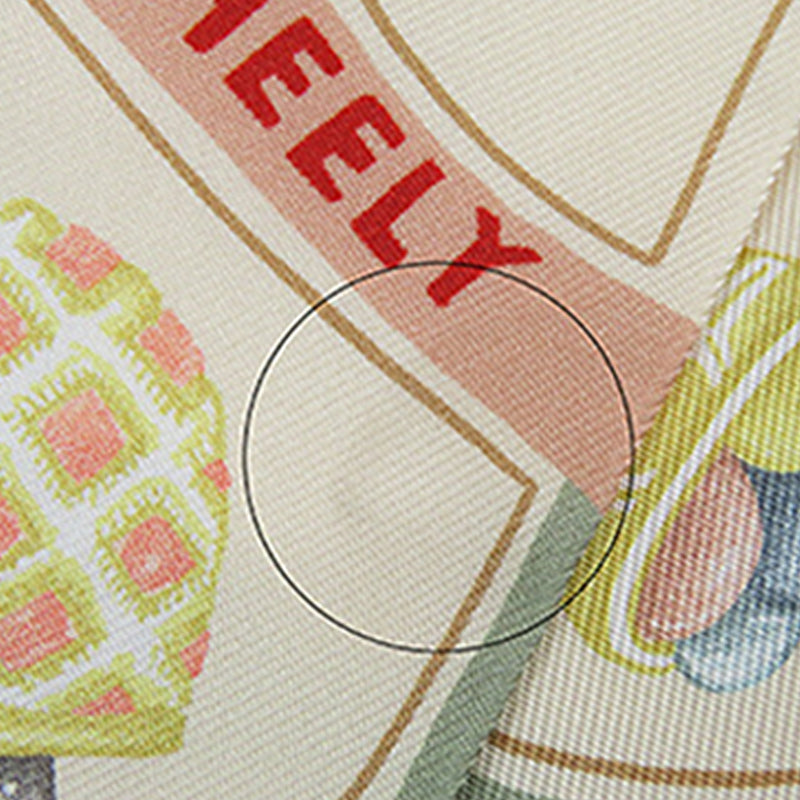 Funny Ice Cream Silk Twilly Scarf - Image 11