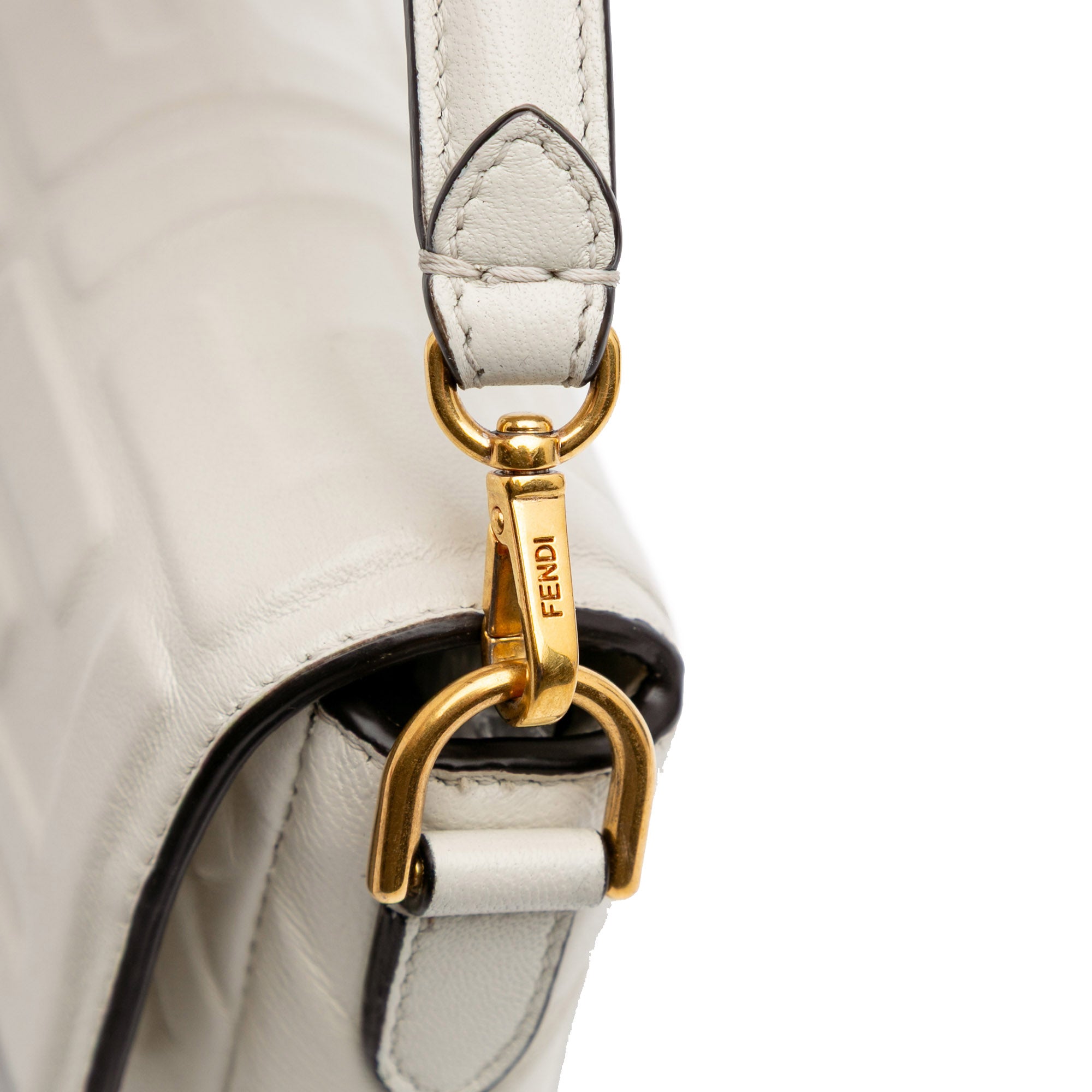 Mini Zucca Embossed Leather Baguette Satchel - Image 7