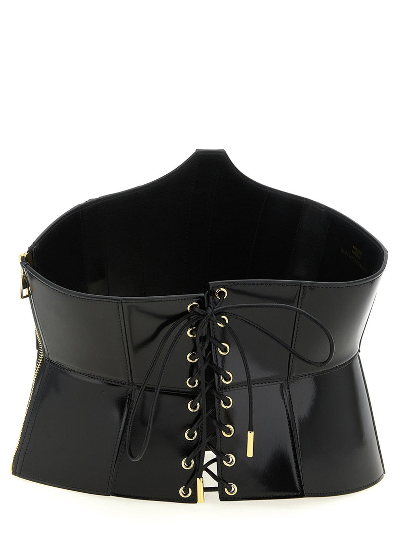 Elisabetta Franchi Bustier Belt — Black