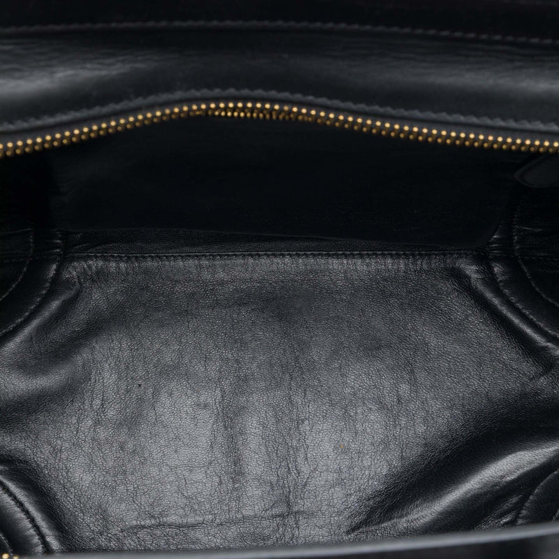 Mini Bicolor Leather Luggage Tote - Image 5