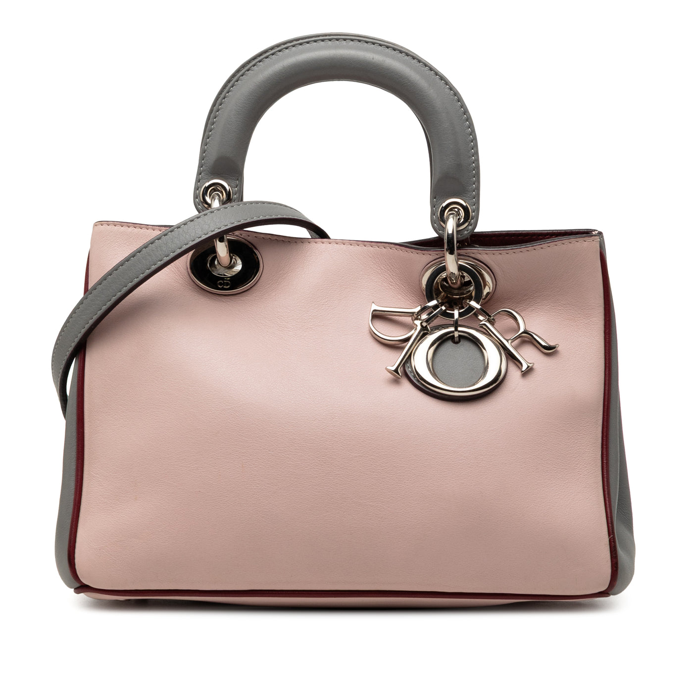 Mini Tricolor Leather Diorissimo Satchel - Image 1