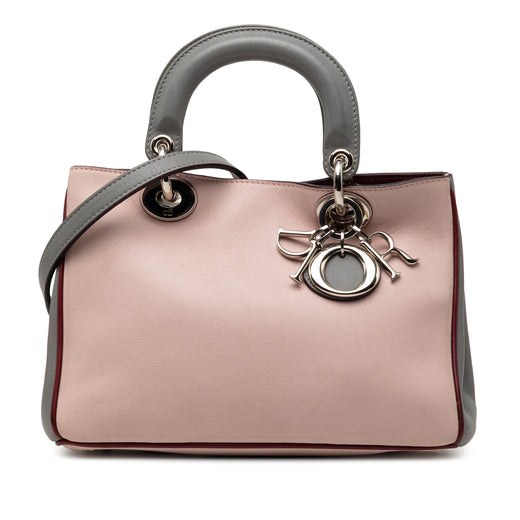 Mini Tricolor Leather Diorissimo Satchel - Image 1