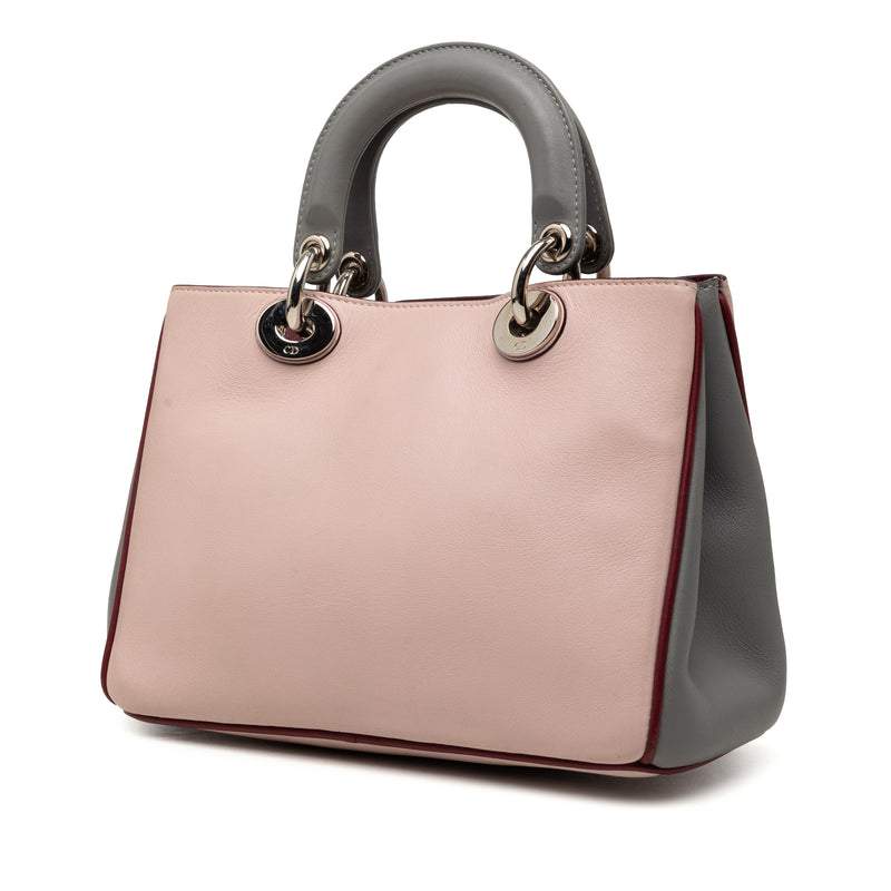 Mini Tricolor Leather Diorissimo Satchel - Image 2