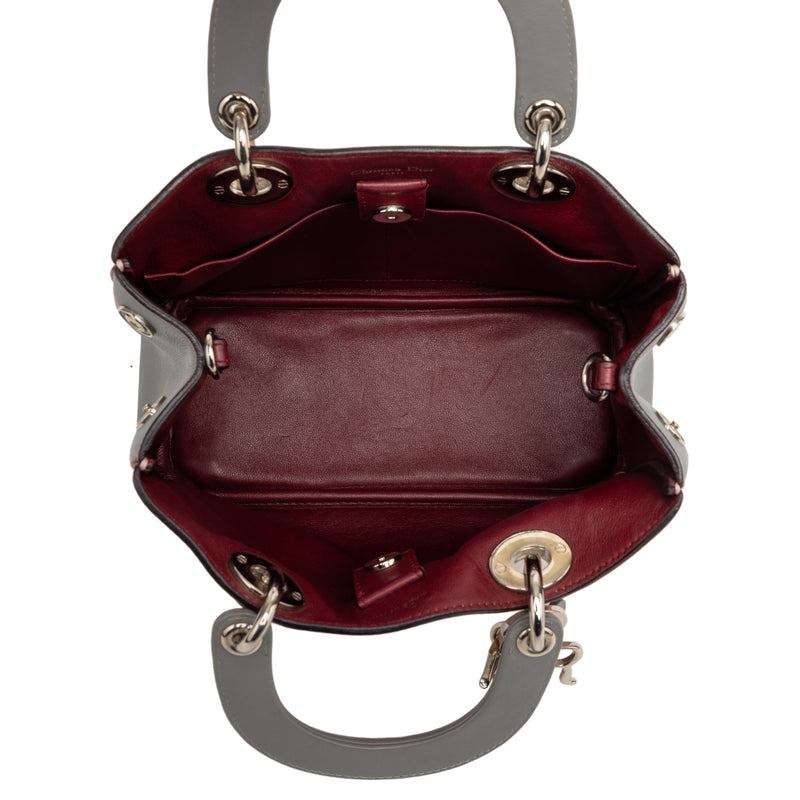 Mini Tricolor Leather Diorissimo Satchel - Image 4