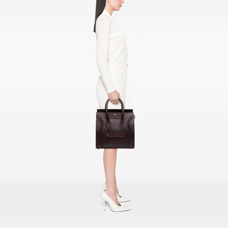 Mini Smooth Calfskin Luggage Tote - Image 6