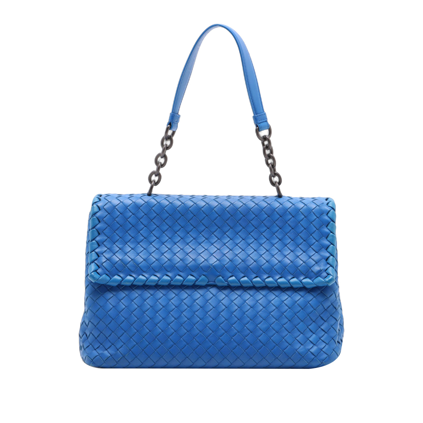 Large Intrecciato Nappa Olympia Shoulder Bag - Image 1