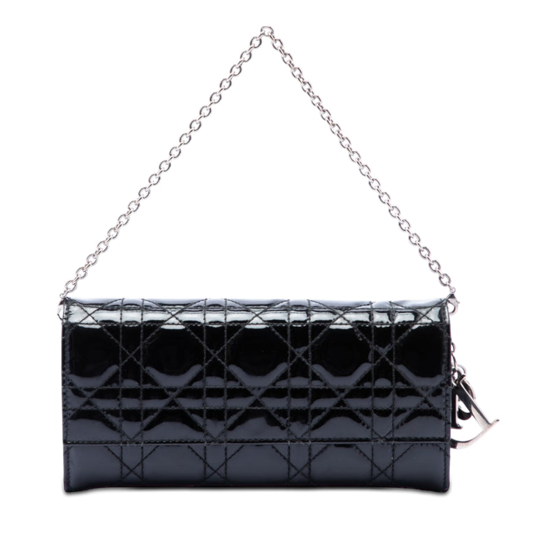 Patent Cannage Lady Dior Wallet On Chain