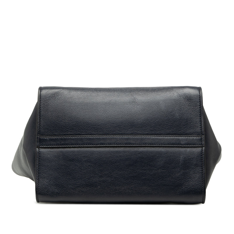 Glace Calf Twin Pocket Double Handle Satchel - Image 3