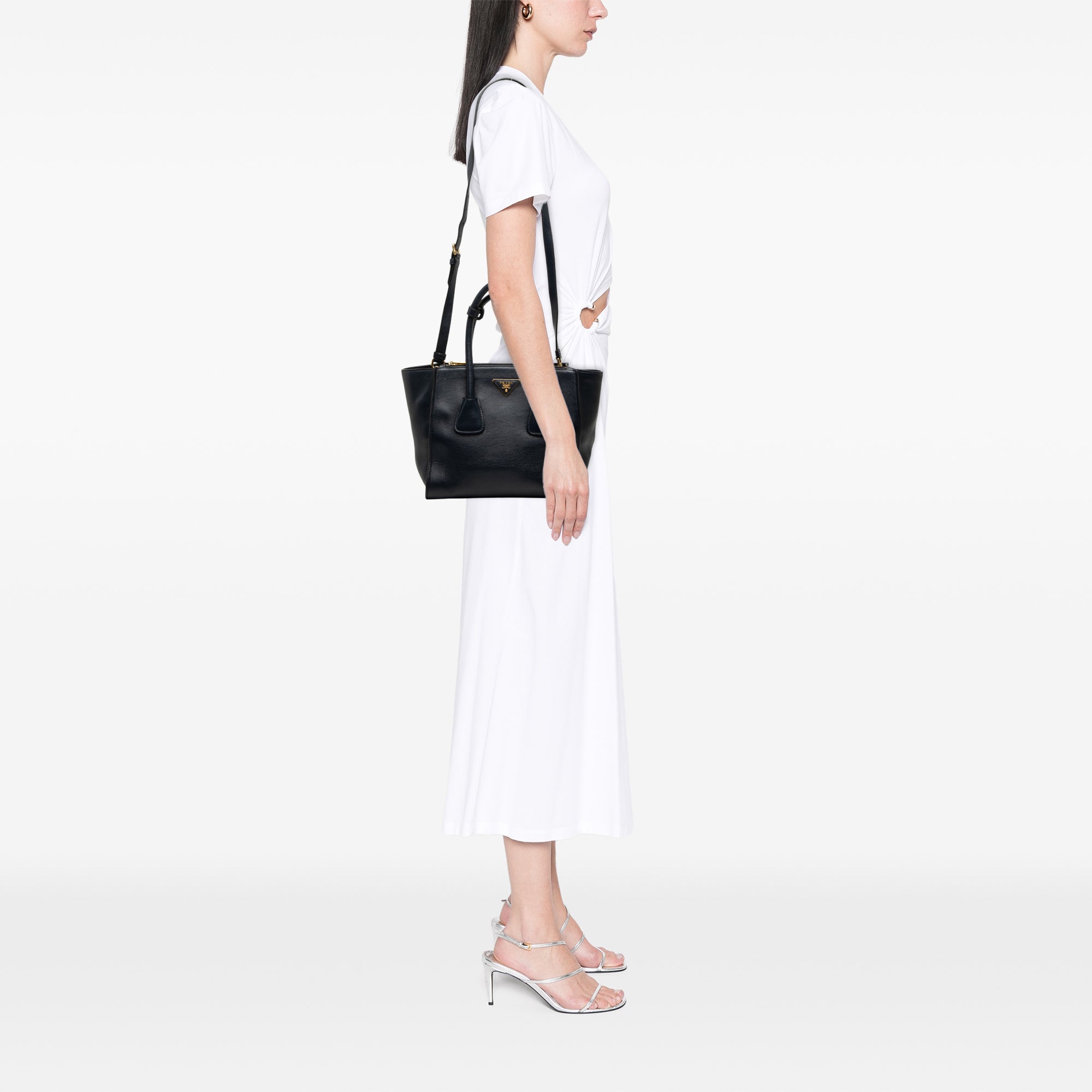Glace Calf Twin Pocket Double Handle Satchel - Image 6