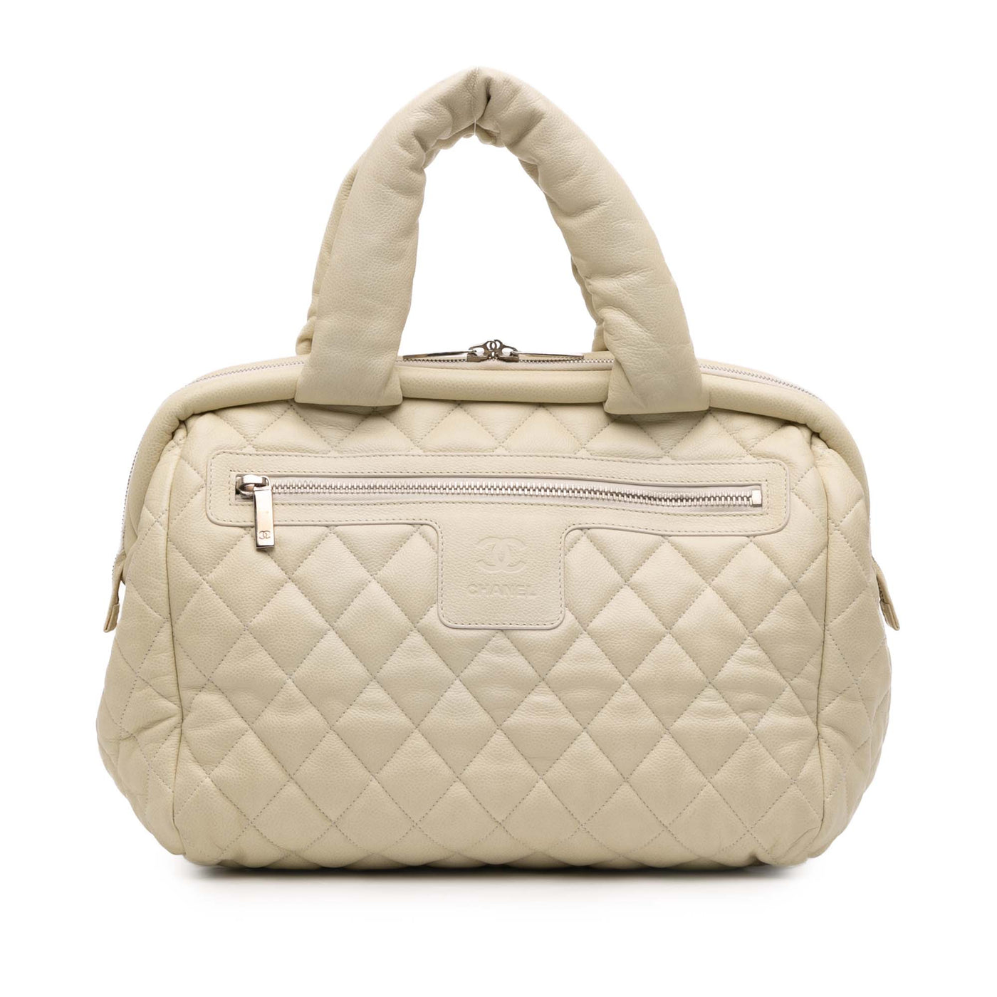Quilted Caviar Coco Cocoon Bowler Bag - Image 1