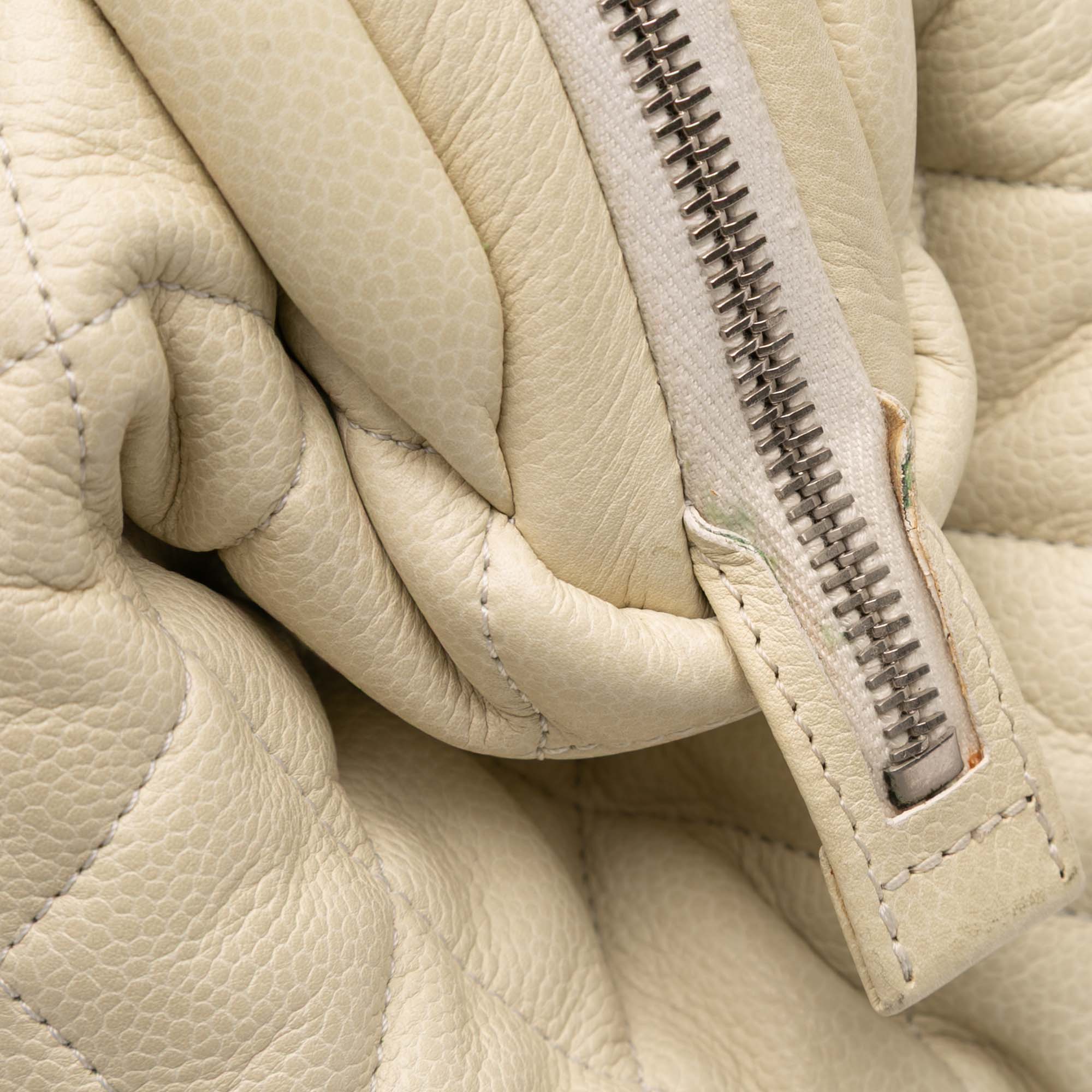 Quilted Caviar Coco Cocoon Bowler Bag - Image 10