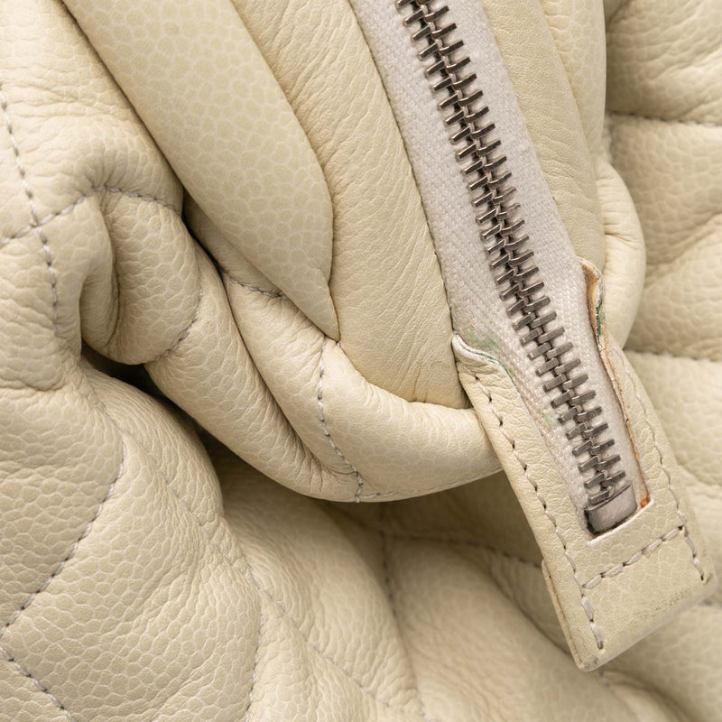 Quilted Caviar Coco Cocoon Bowler Bag - Image 10