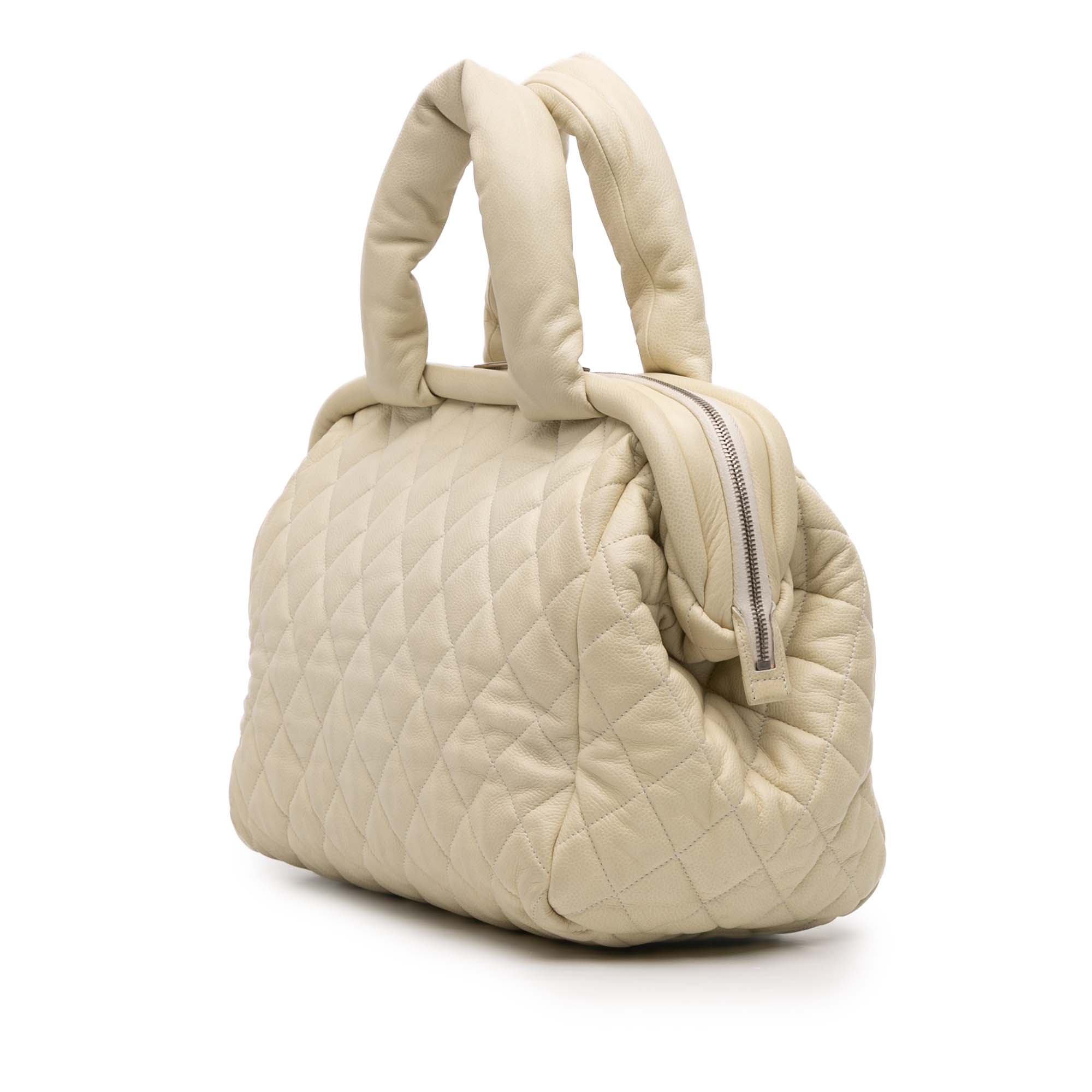 Quilted Caviar Coco Cocoon Bowler Bag - Image 2