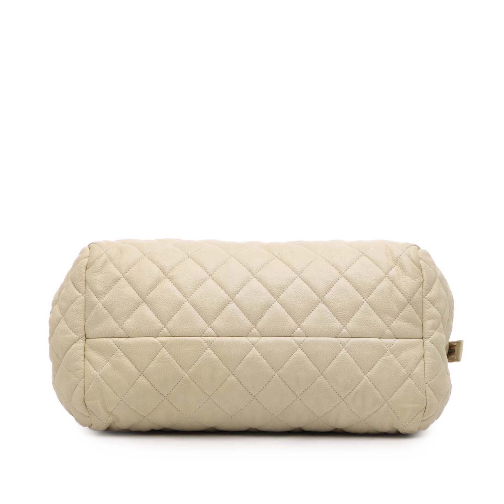 Quilted Caviar Coco Cocoon Bowler Bag - Image 3