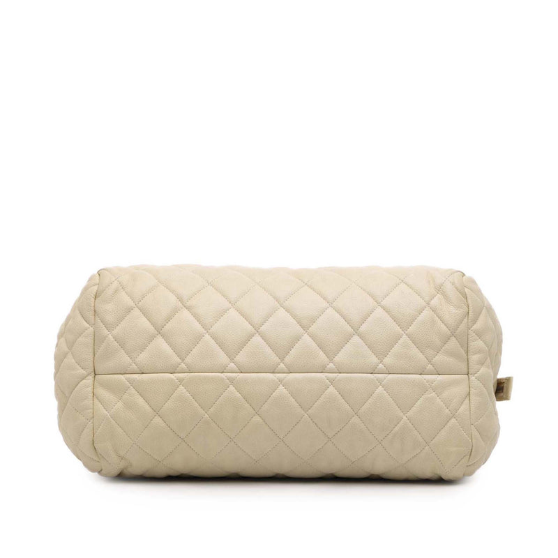 Quilted Caviar Coco Cocoon Bowler Bag - Image 3