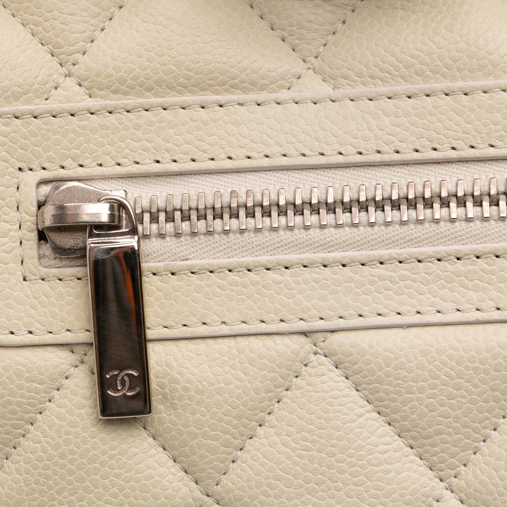 Quilted Caviar Coco Cocoon Bowler Bag - Image 9