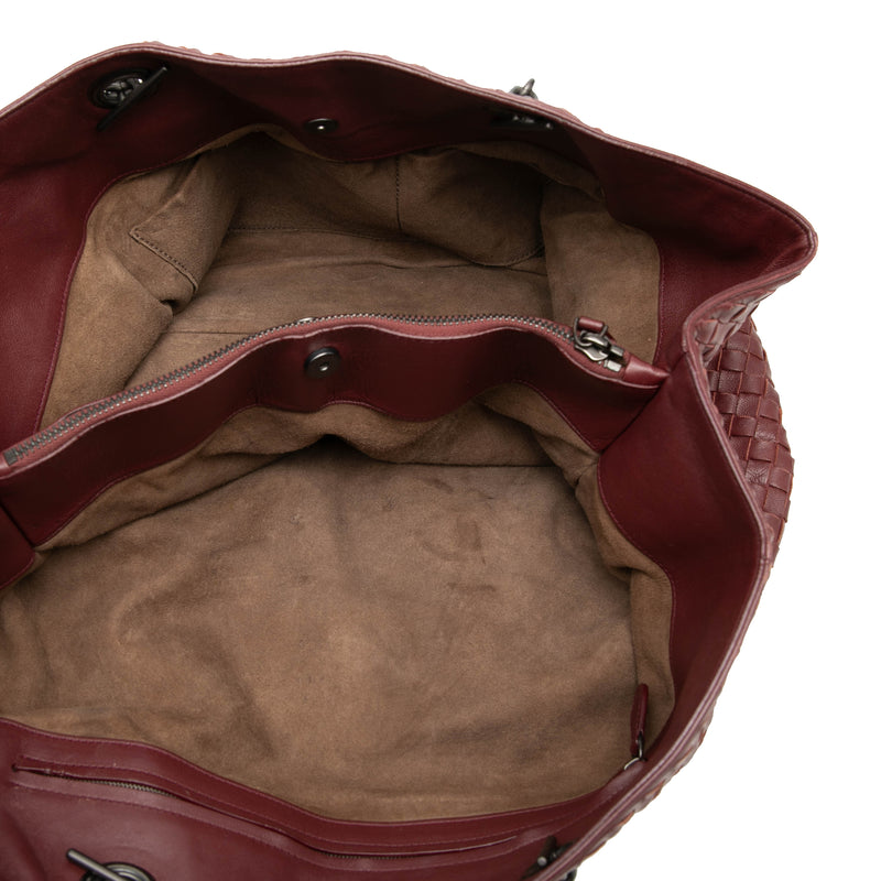 Large Nappa Intrecciato Double Chain Tote - Image 4
