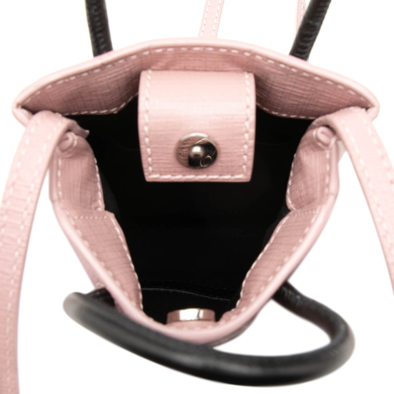 Mini Calfskin Logo Shopping Phone Holder - Image 4