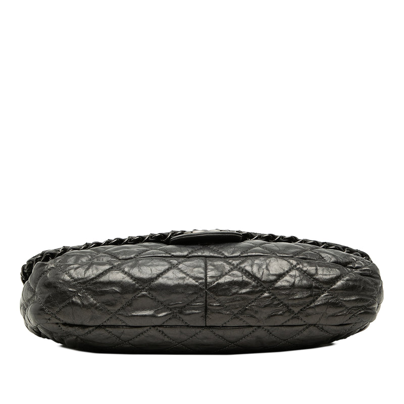 Medium Quilted Metallic Aged Calfskin Chain Me Flap - Image 3
