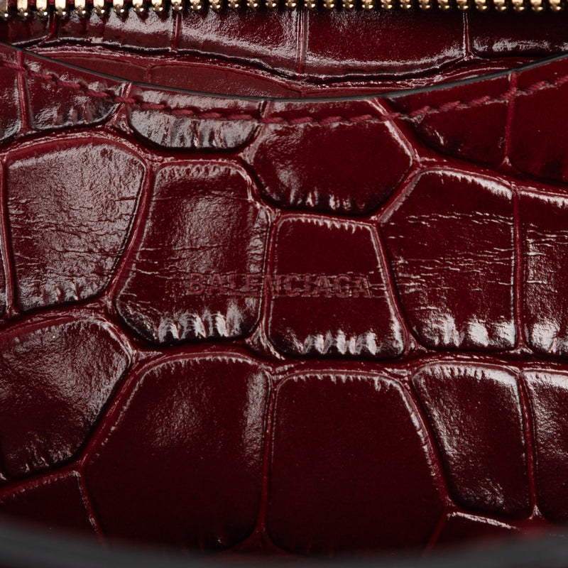 Mini Croc Embossed Calfskin Motocross Neo Classic City Satchel - Image 5